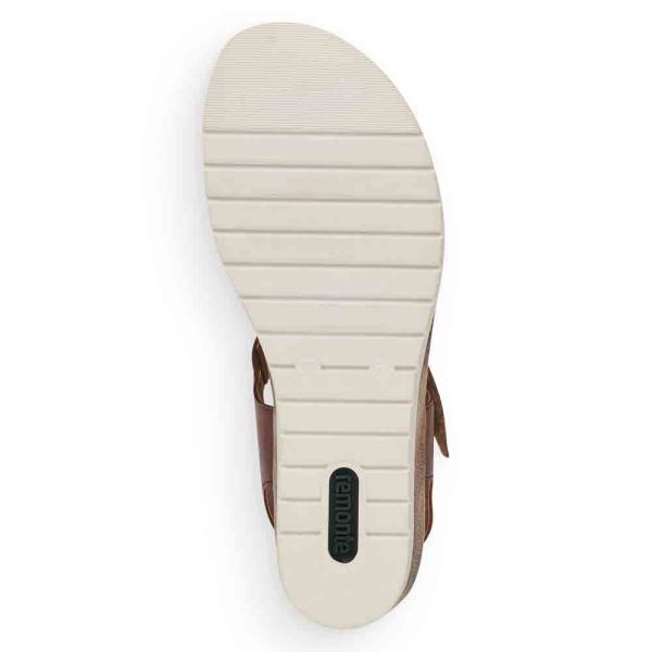 Remonte Women's sandals | Style R6150 Dress Sandal - Brown Combination | Free Delivery