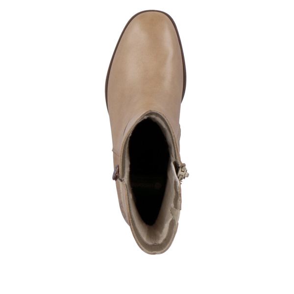 Remonte Leather Women's mid height boots| D0V71 Mid-height Boots - Brown | Free Delivery