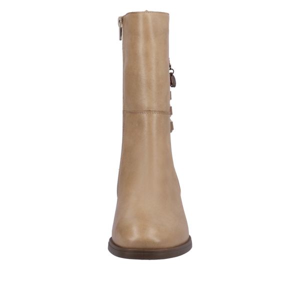 Remonte Leather Women's mid height boots| D0V71 Mid-height Boots - Brown | Free Delivery