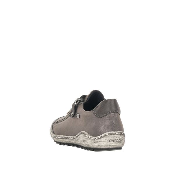 Remonte Women's shoes | Style R1402 Casual Lace-up with zip - Grey | Free Delivery