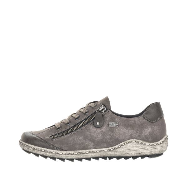 Remonte Women's shoes | Style R1402 Casual Lace-up with zip - Grey | Free Delivery