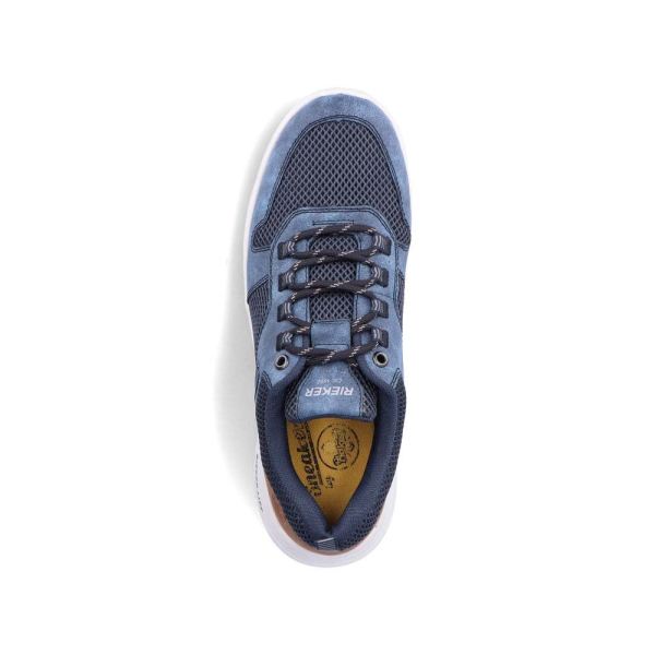 Rieker Men's shoes | Style B7302 Athletic Lace-up - Blue | Free Delivery