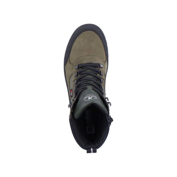 Rieker EVOLUTION Synthetic leather Men's boots| U0270 Ankle Boots - Green Combination | Free Delivery