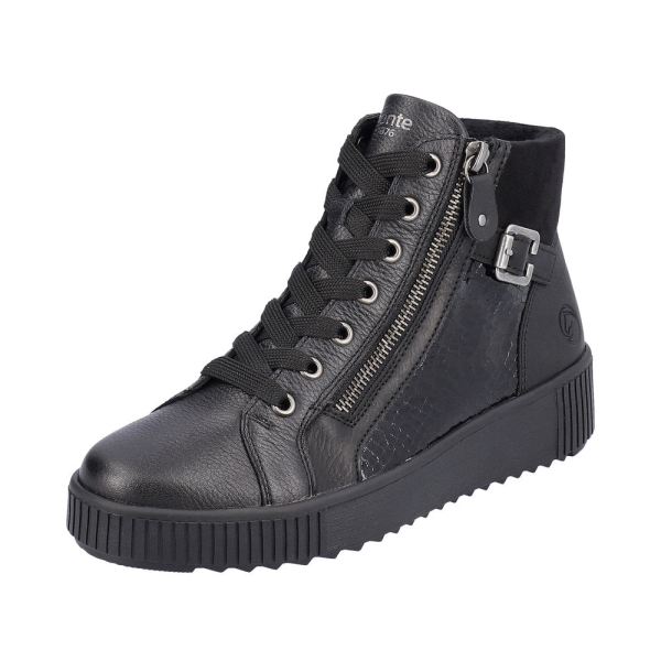 Remonte Synthetic Material Women's mid height boots| R7997 Mid-height Boots - Black | Free Delivery