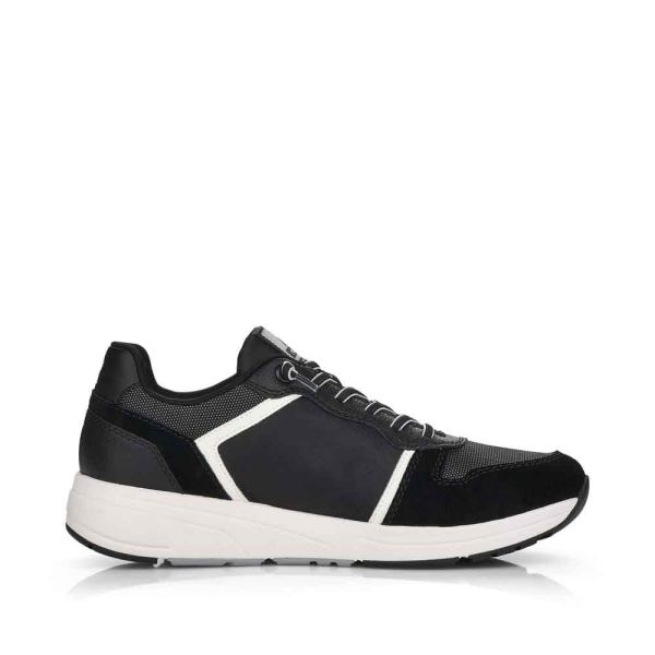 Rieker EVOLUTION Men's shoes | Style 07001 Athletic Lace-up - Black | Free Delivery
