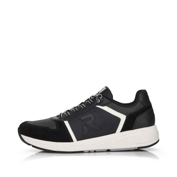 Rieker EVOLUTION Men's shoes | Style 07001 Athletic Lace-up - Black | Free Delivery
