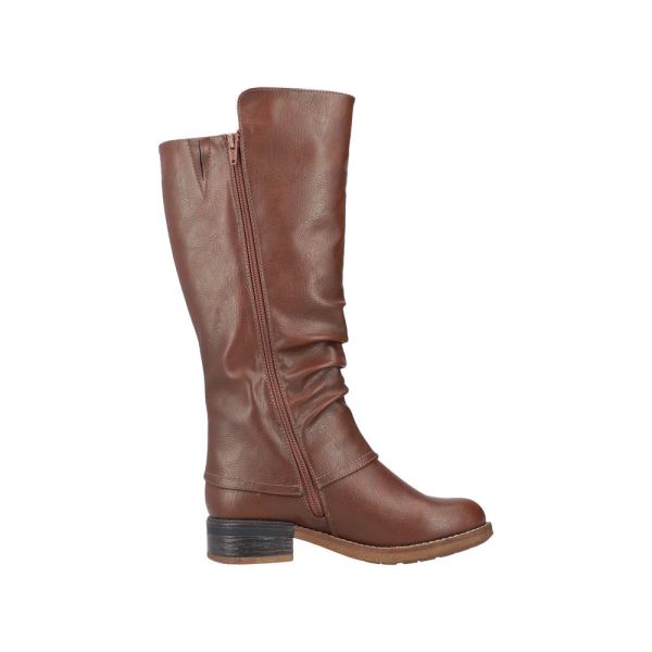 Rieker Synthetic Material Women's' Tall Boots| 94652 Tall Boots - Brown | Free Delivery