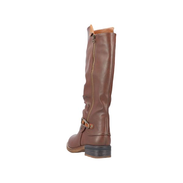 Rieker Synthetic Material Women's' Tall Boots| 94652 Tall Boots - Brown | Free Delivery