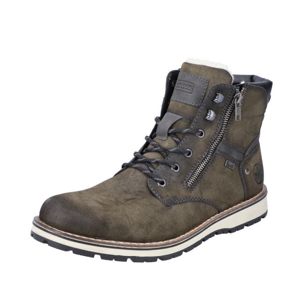 Rieker Synthetic Material Men's Boots| 38425-54 Ankle Boots - Green | Free Delivery