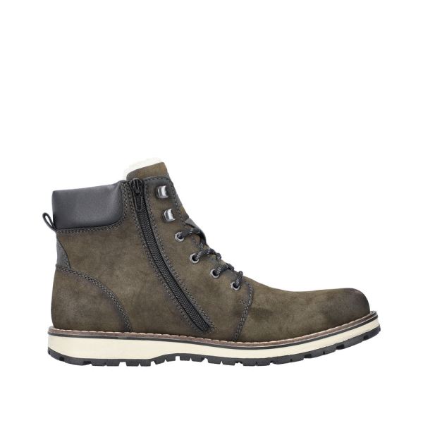 Rieker Synthetic Material Men's Boots| 38425-54 Ankle Boots - Green | Free Delivery