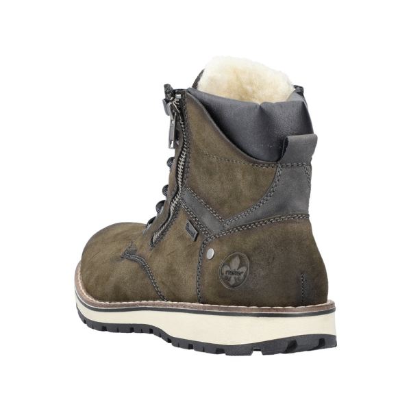 Rieker Synthetic Material Men's Boots| 38425-54 Ankle Boots - Green | Free Delivery