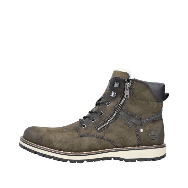 Rieker Synthetic Material Men's Boots| 38425-54 Ankle Boots - Green | Free Delivery