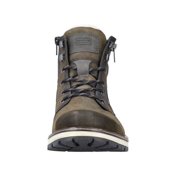 Rieker Synthetic Material Men's Boots| 38425-54 Ankle Boots - Green | Free Delivery