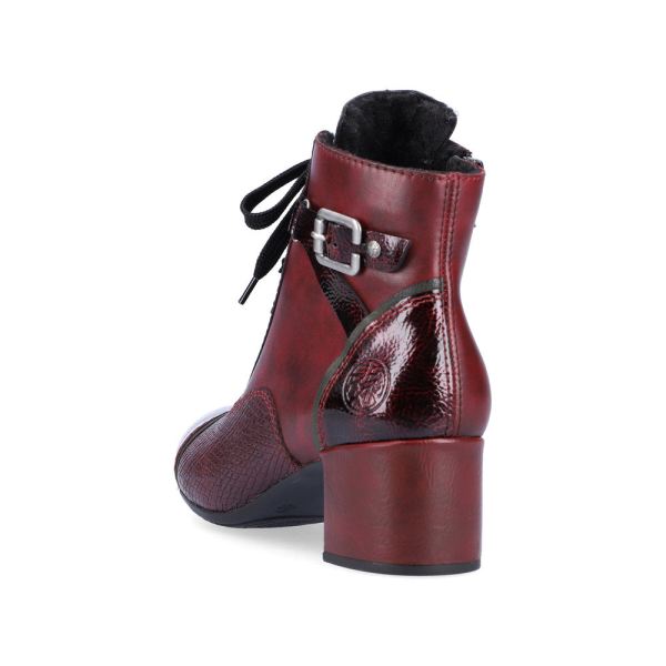 Rieker Synthetic leather Women's Short Boots| 70201 Ankle Boots - Red | Free Delivery