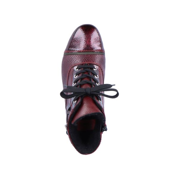 Rieker Synthetic leather Women's Short Boots| 70201 Ankle Boots - Red | Free Delivery