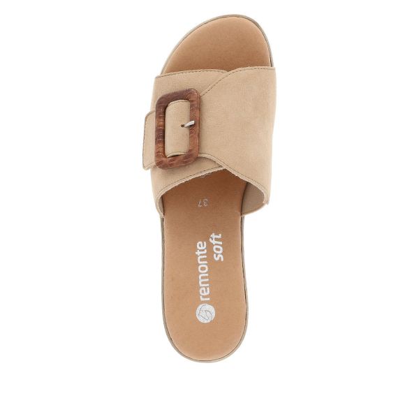 Remonte Women's sandals | Style D0N56 Dress Mule - Beige | Free Delivery