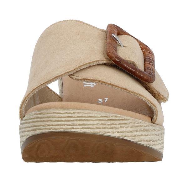 Remonte Women's sandals | Style D0N56 Dress Mule - Beige | Free Delivery