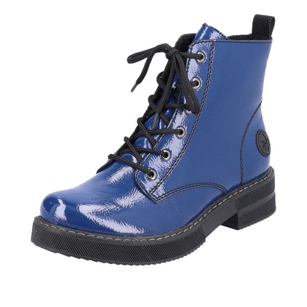 Rieker Synthetic leather Women's Short Boots| 72010-14 Ankle Boots - Blue | Free Delivery