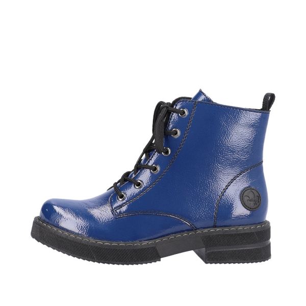 Rieker Synthetic leather Women's Short Boots| 72010-14 Ankle Boots - Blue | Free Delivery