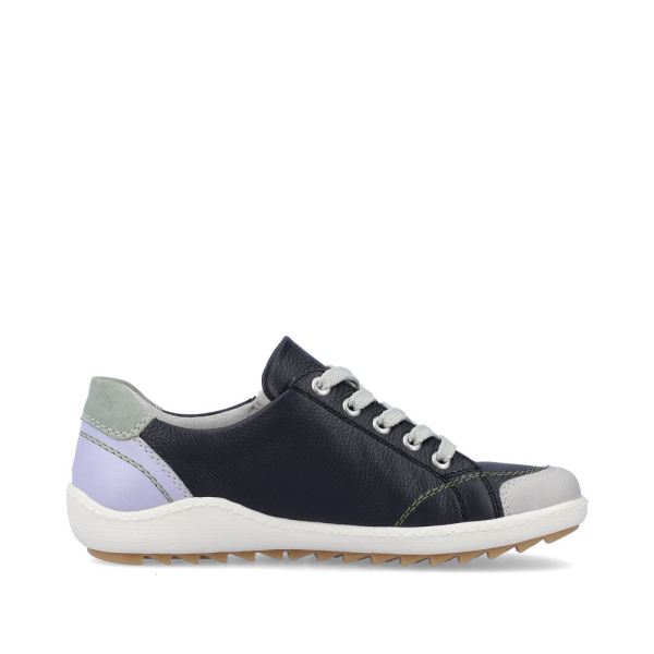 Remonte Women's shoes | Style R1427 Casual Lace-up with zip - Blue Combination | Free Delivery