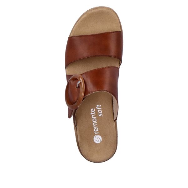Remonte Women's sandals | Style D0Q51 Casual Mule - Brown | Free Delivery