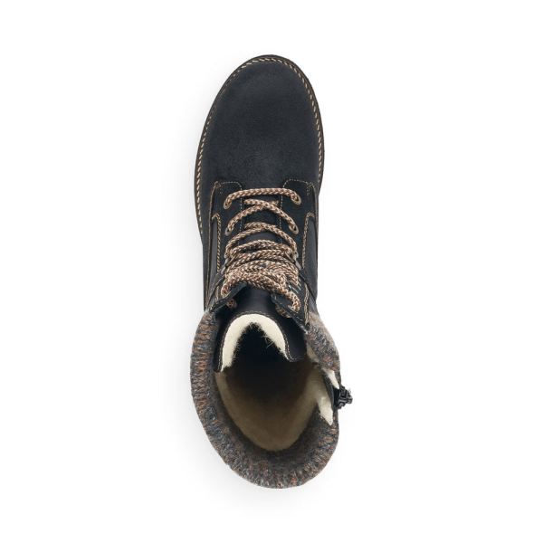 Remonte Synthetic leather Women's' Tall Boots| D7477 Tall Boots - Black Combination | Free Delivery