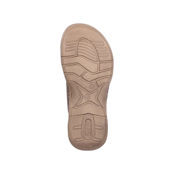 Rieker Men's sandals | Style 21491 Casual Mule - Brown | Free Delivery