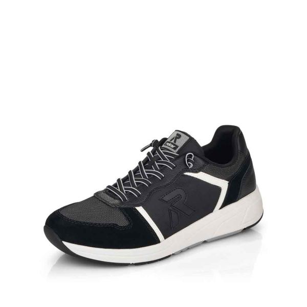 Rieker EVOLUTION Men's shoes | Style 07001 Athletic Lace-up - Black | Free Delivery