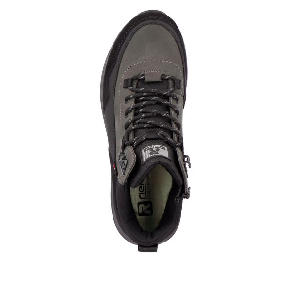 Rieker EVOLUTION Suede Leather Men's Boots| U0169 Ankle BootsFiber Grip - Black | Free Delivery