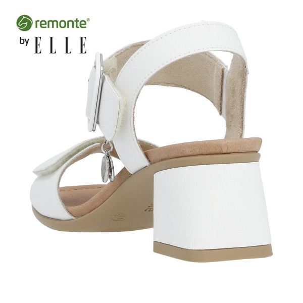 Remonte Women's sandals | Style D1K51 Dress Sandal - White | Free Delivery