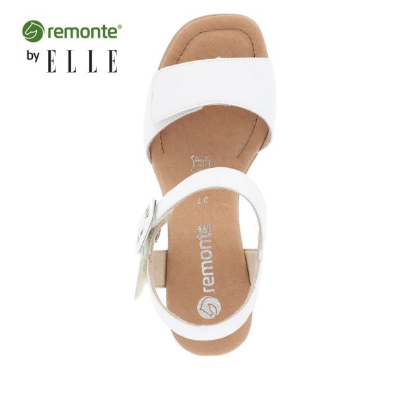 Remonte Women's sandals | Style D1K51 Dress Sandal - White | Free Delivery