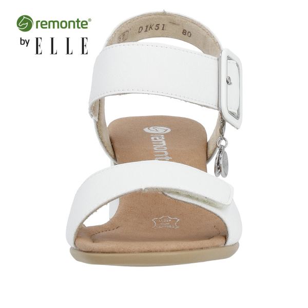 Remonte Women's sandals | Style D1K51 Dress Sandal - White | Free Delivery