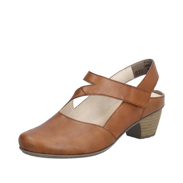 Rieker Women's shoes | Style 41779 Dress Sling-back - Brown | Free Delivery