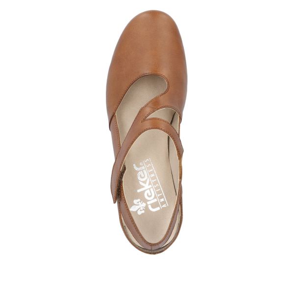 Rieker Women's shoes | Style 41779 Dress Sling-back - Brown | Free Delivery