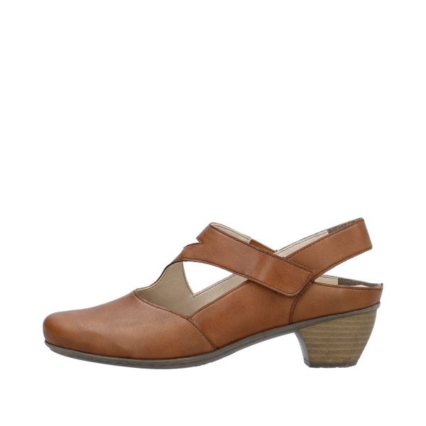 Rieker Women's shoes | Style 41779 Dress Sling-back - Brown | Free Delivery
