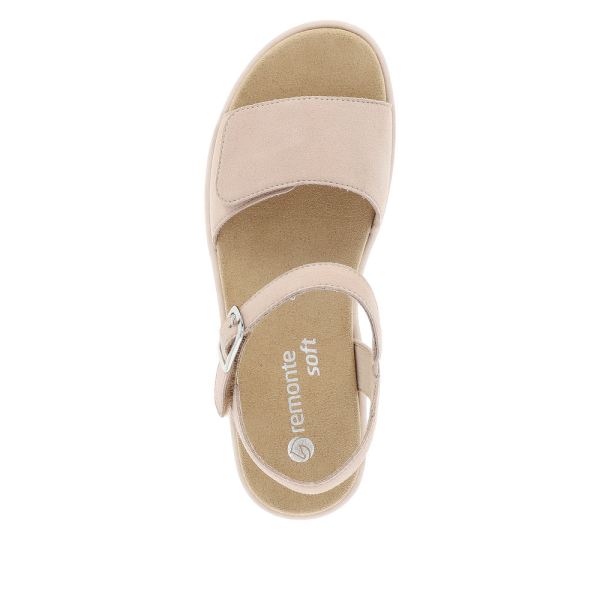 Remonte Women's sandals | Style D1N50 Dress Sandal - Beige | Free Delivery