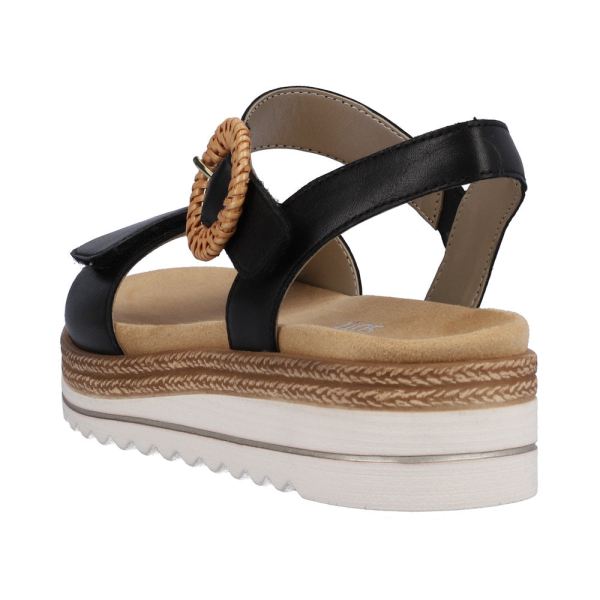 Remonte Women's sandals | Style D0Q52 Casual Sandal - Black | Free Delivery