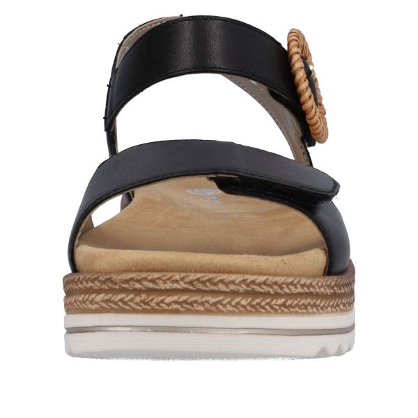 Remonte Women's sandals | Style D0Q52 Casual Sandal - Black | Free Delivery