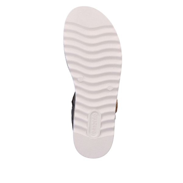 Remonte Women's sandals | Style D0Q52 Casual Sandal - Black | Free Delivery