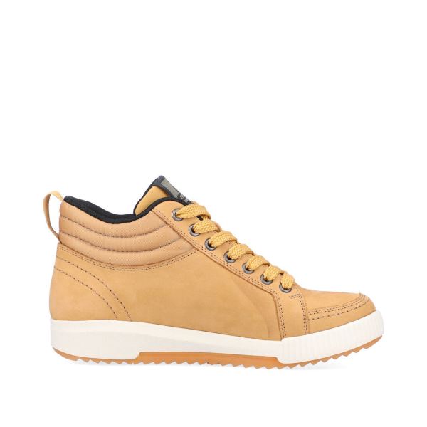 Rieker EVOLUTION Suede leather Women's mid height boots| W0100 Ankle Boots - Yellow | Free Delivery