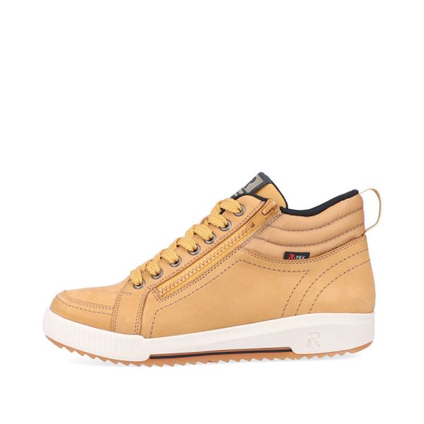 Rieker EVOLUTION Suede leather Women's mid height boots| W0100 Ankle Boots - Yellow | Free Delivery