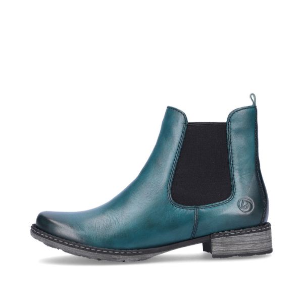 Remonte Leather Women's mid height boots| D4375 Ankle Boots - Blue | Free Delivery