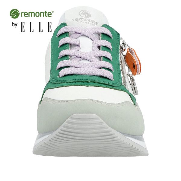 Remonte Women's shoes | Style D0H01 Athletic Lace-up with zip - White Combination | Free Delivery