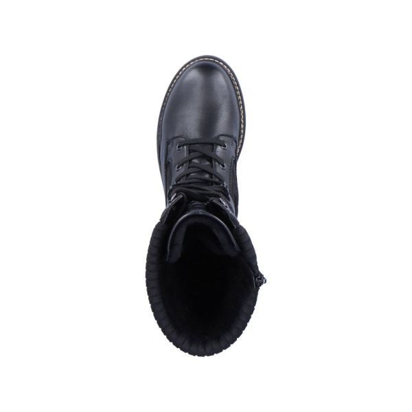 Remonte Leather Women's' Tall Boots| D0B76-24 Tall BootsFiber Grip - Black | Free Delivery