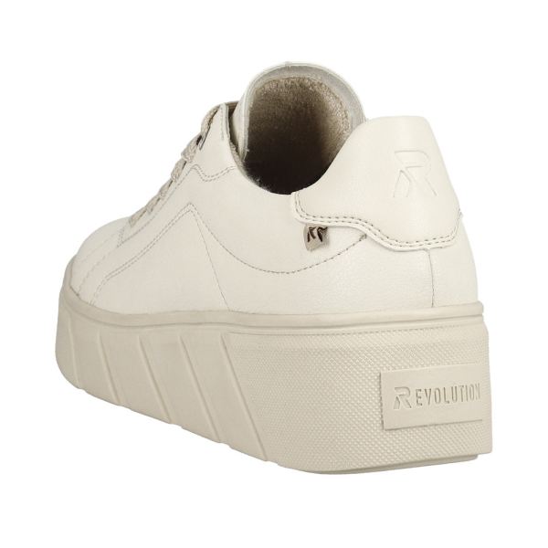 Rieker EVOLUTION Leather Women's shoes| W0503 - White | Free Delivery