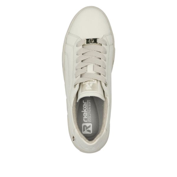Rieker EVOLUTION Leather Women's shoes| W0503 - White | Free Delivery