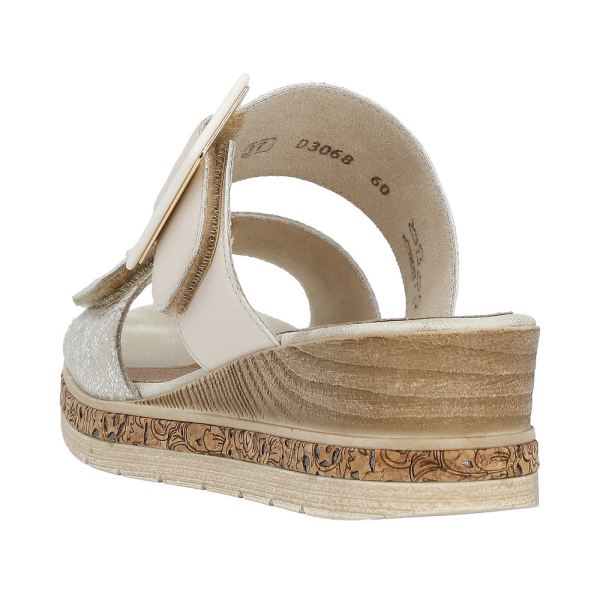 Remonte Women's sandals | Style D3068 Dress Mule - Beige Combination | Free Delivery