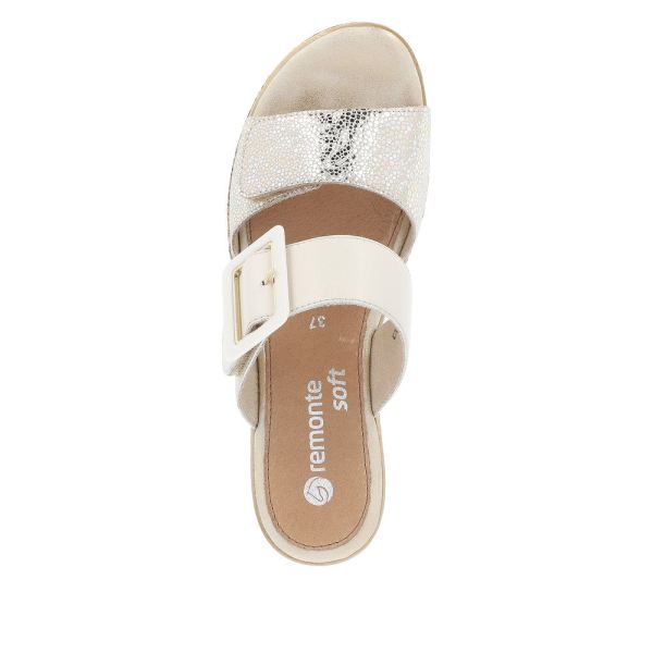 Remonte Women's sandals | Style D3068 Dress Mule - Beige Combination | Free Delivery