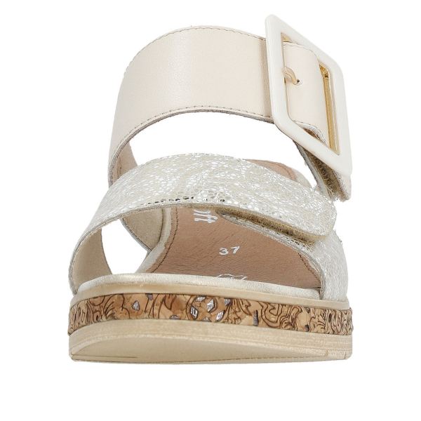 Remonte Women's sandals | Style D3068 Dress Mule - Beige Combination | Free Delivery
