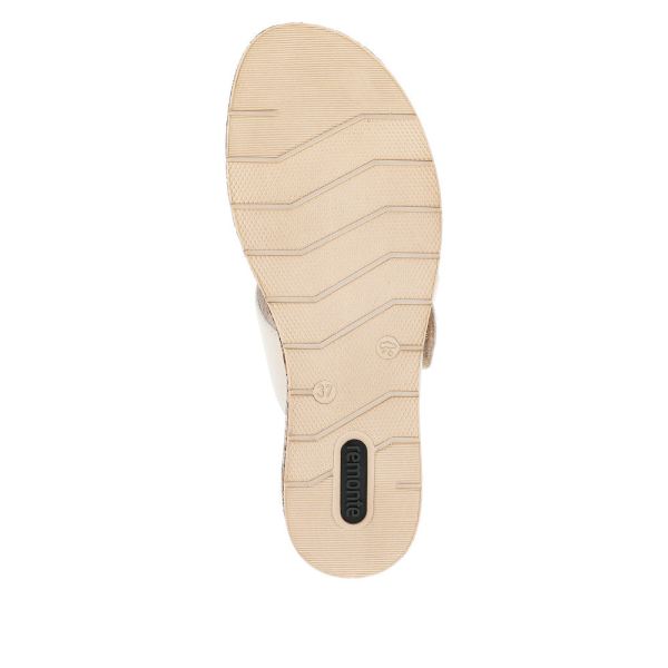 Remonte Women's sandals | Style D3068 Dress Mule - Beige Combination | Free Delivery